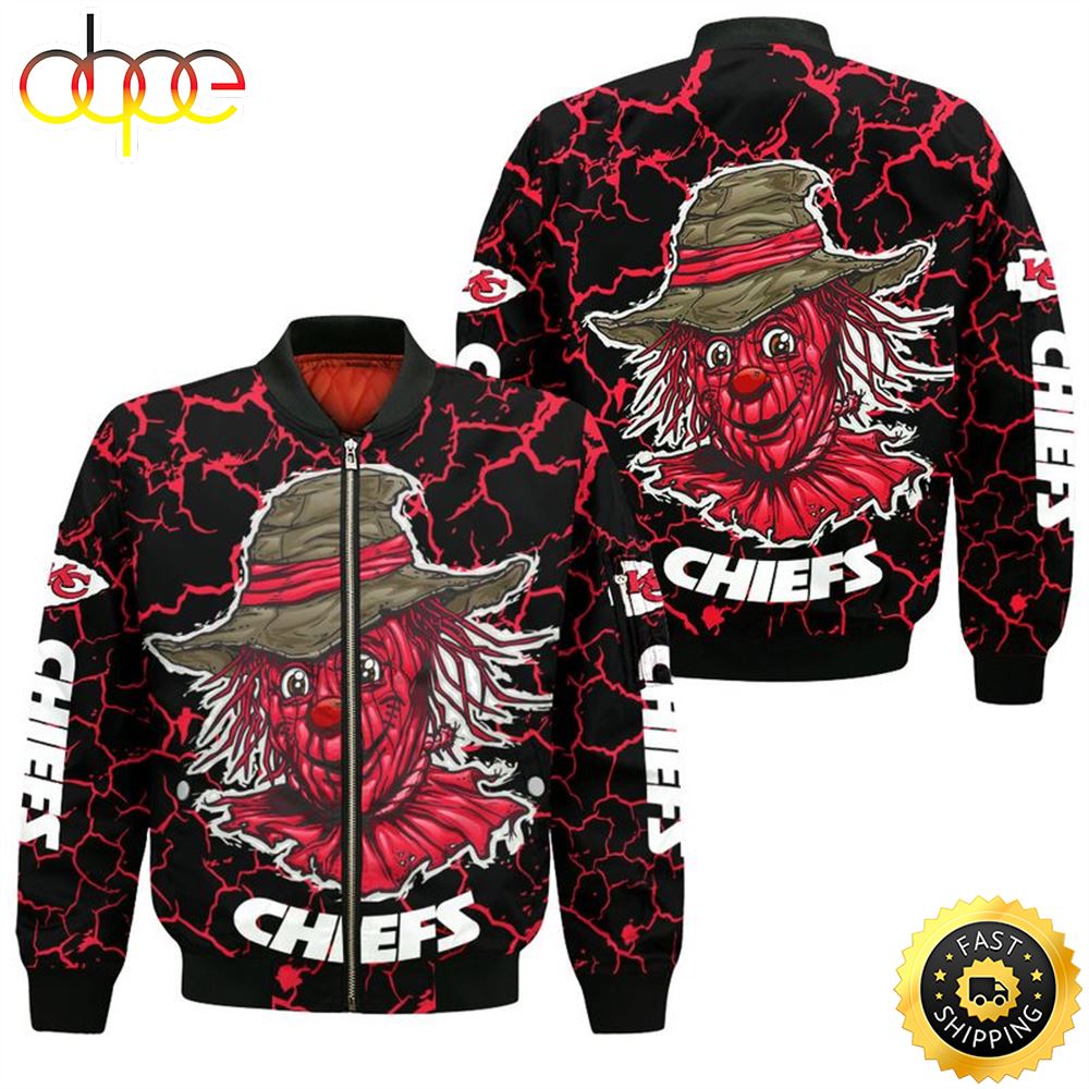 Kansas City Chiefs Halloween Scarecrow Bomber Jacket