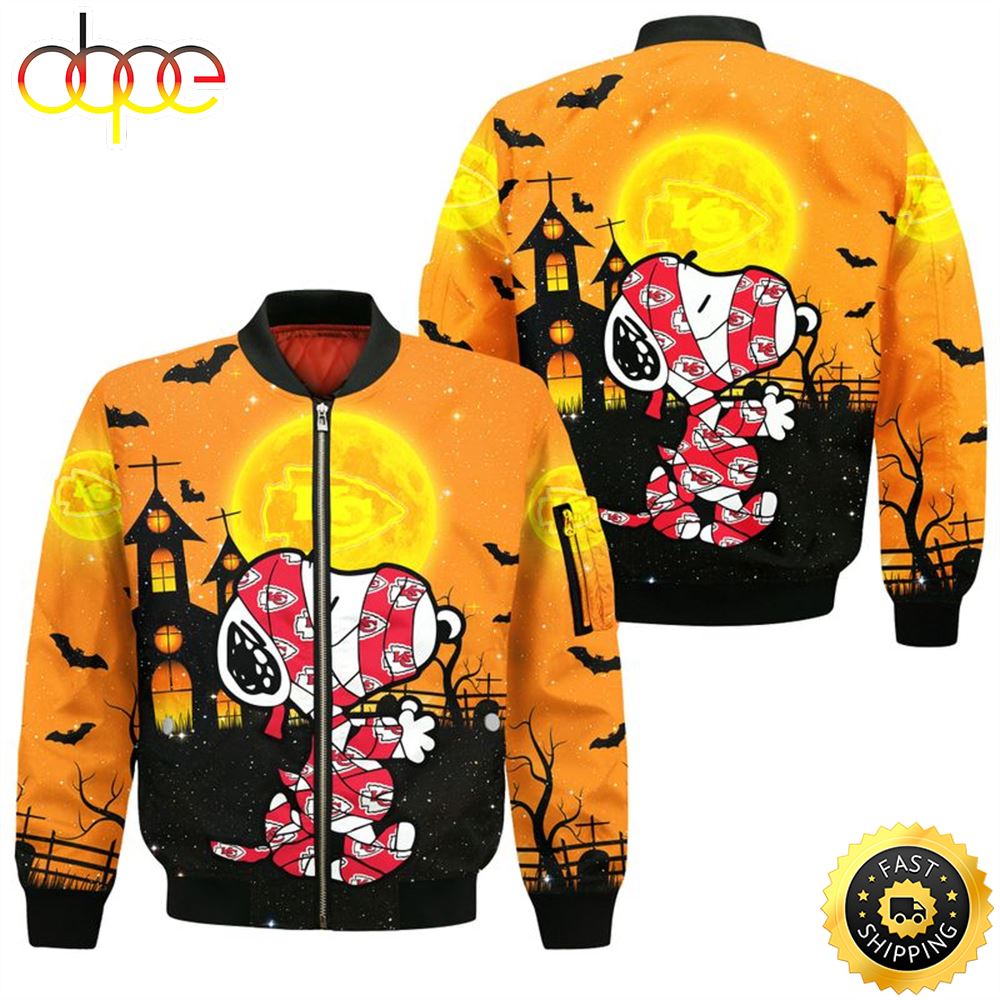 Kansas City Chiefs Mummy Snp Halloween Bomber Jacket