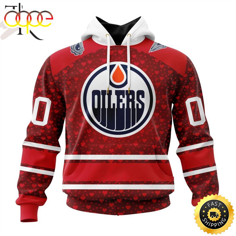 NHL Edmonton Oilers Special Gift For Valentines Day Hoodie