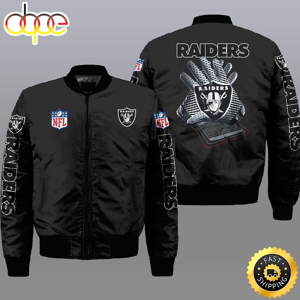 Nfl Las Vegas Raiders 3D Bomber Jacket