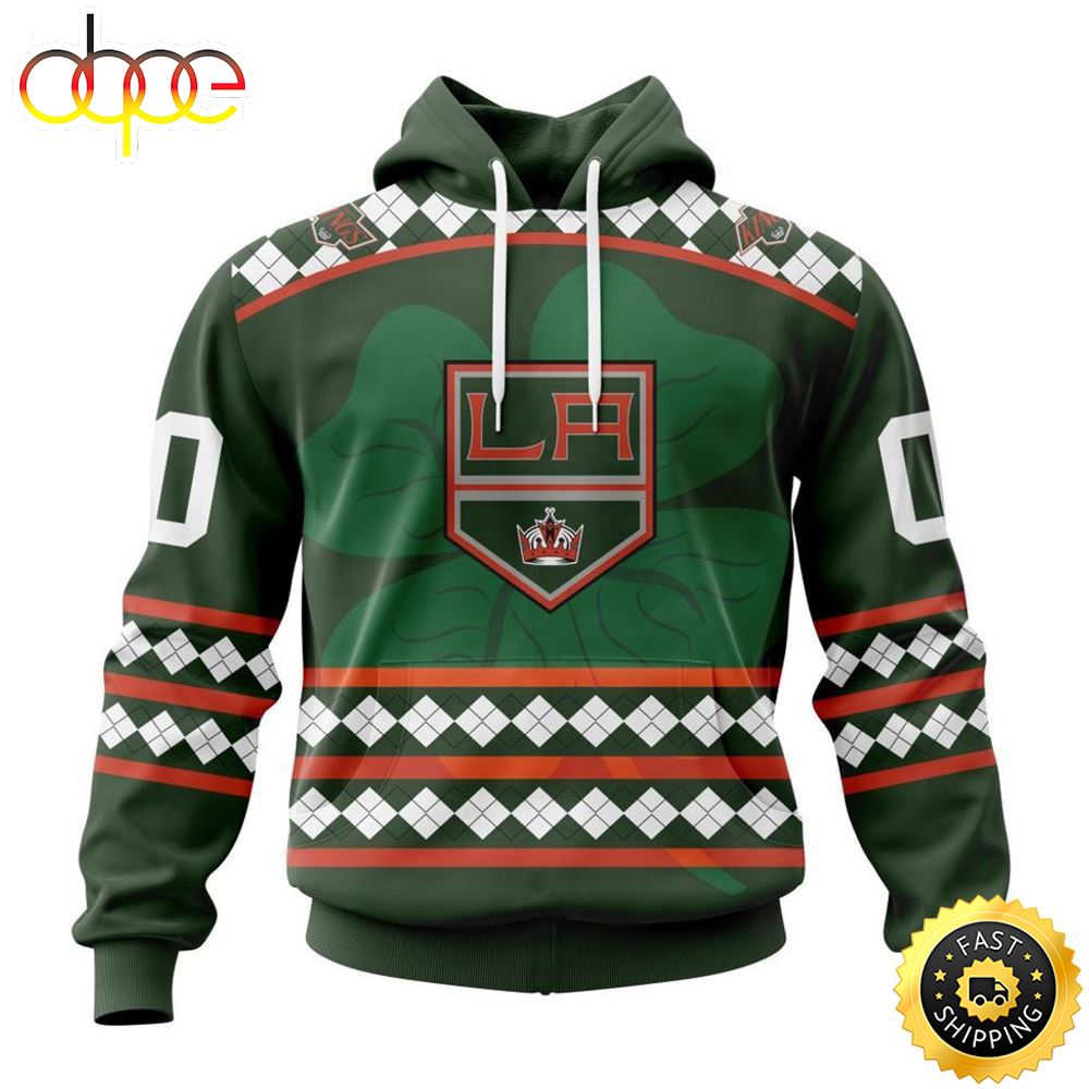 Personalized NHL Los Angeles Kings Specialized Unisex Kits Hockey Celebrate St Patrick's Day Hoodie