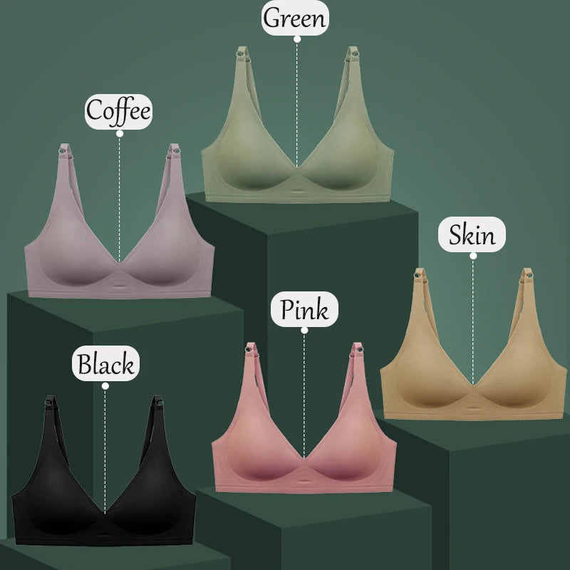 FINETOO 2Pcs/Set Women Traceless Brassiere Sexy Wireless Padded Bras Soft Comfortable Elastic Bralette Female Intimates Lingerie