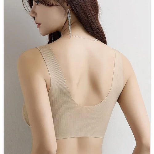 2Pcs/Set Seamless Bras For Women Padded Underwear Wireless Bralette Breathable No Steel Ring Fitness Underwear Sexy Lingerie