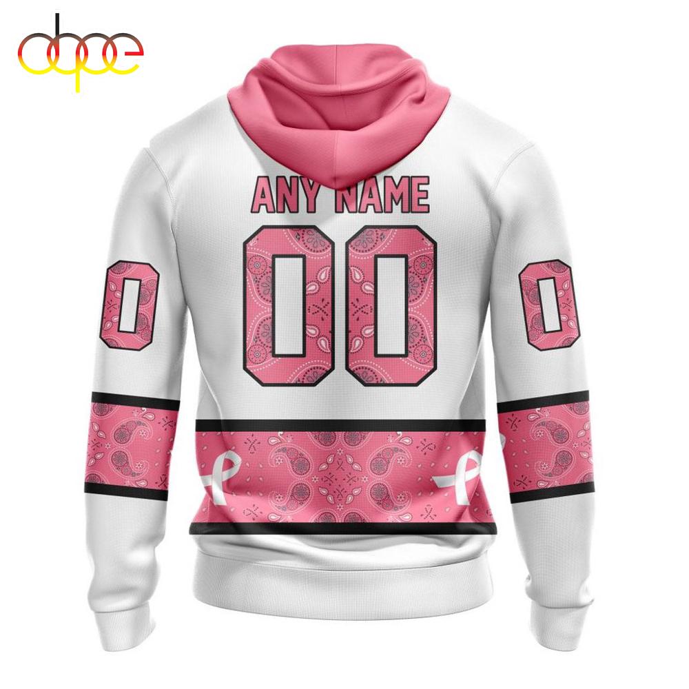 Custom Name NHL Winnipeg Jets In October We Wear pink Breast Cancer 3D Hoodie Shirt